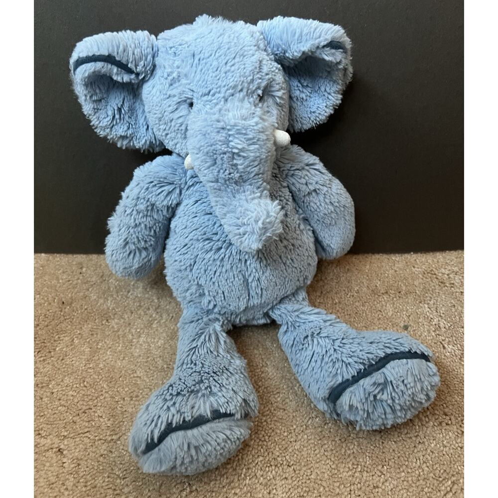 Retired Jellycat Elephan Medium Blue Soft Toy Plush 12 in